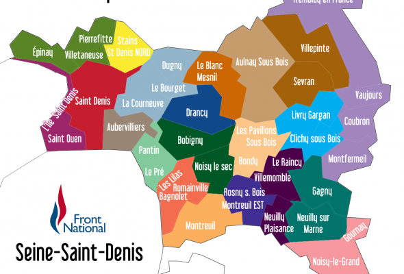 Elections départementales : carte des nouveaux cantons (mars 2015)