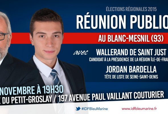 Vidéo – Réunion publique au Blanc-Mesnil (05 novembre 2015)